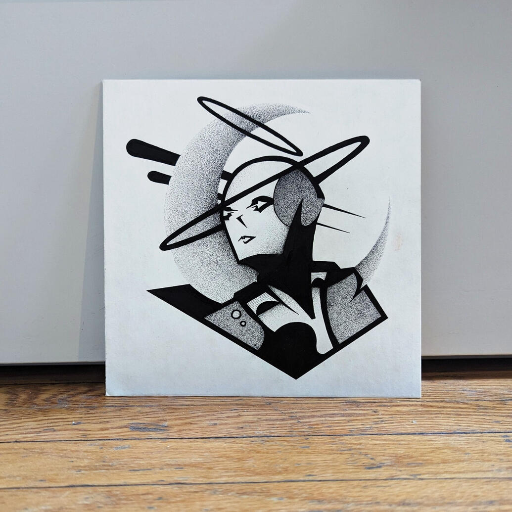 "Toward the Future" (Stippling)